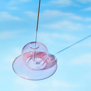 Realm | Glass Bubble Incense Holder in Pink